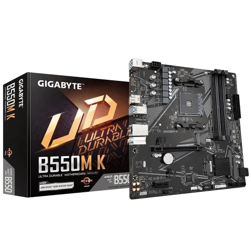 Gigabyte B550M K AM4 AMD Micro ATX Motherboard with DDR4 and dual M.2 support available at Tech Moon BD