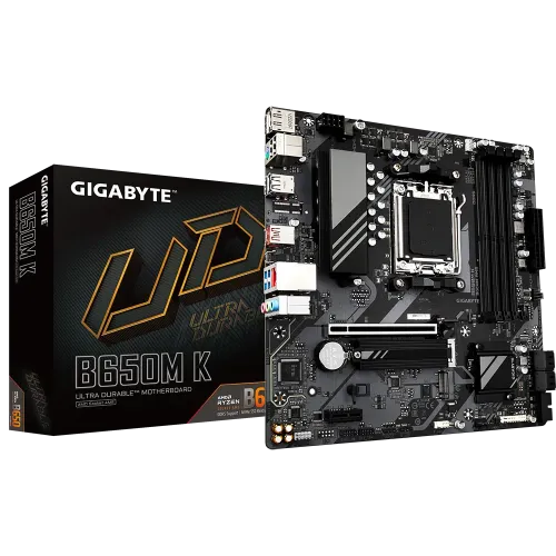 GIGABYTE B650M K AM5 Micro-ATX DDR5 Motherboard with Ryzen 7000/8000 support available at Tech Moon BD