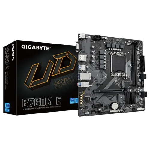 GIGABYTE B760M E DDR5 Micro ATX Motherboard with LGA1700 and DDR5 support available at Tech Moon BD in Bangladesh