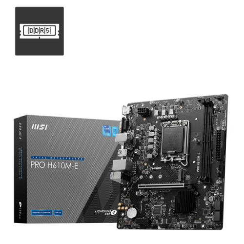 MSI PRO H610M-E Micro-ATX Motherboard for Intel 12th/13th Gen Processors – Tech Moon BD