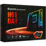 Esonic H61DA1 NVMe Supported Micro-ATX Motherboard supporting Intel 2nd/3rd Gen CPUs with DDR3 memory and M.2 NVMe slot available at Tech Moon BD