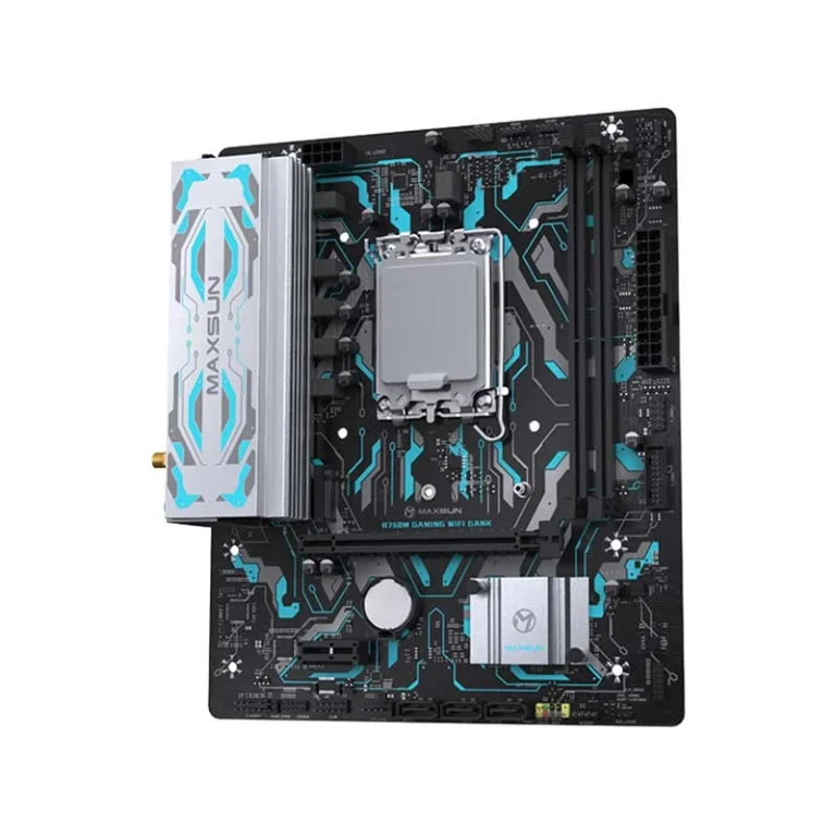Maxsun B760M GAMING GANK (Wi-Fi 6E) DDR5 Intel B760 Micro-ATX Motherboard supporting Intel 12th/13th/14th Gen CPUs available at Tech Moon BD