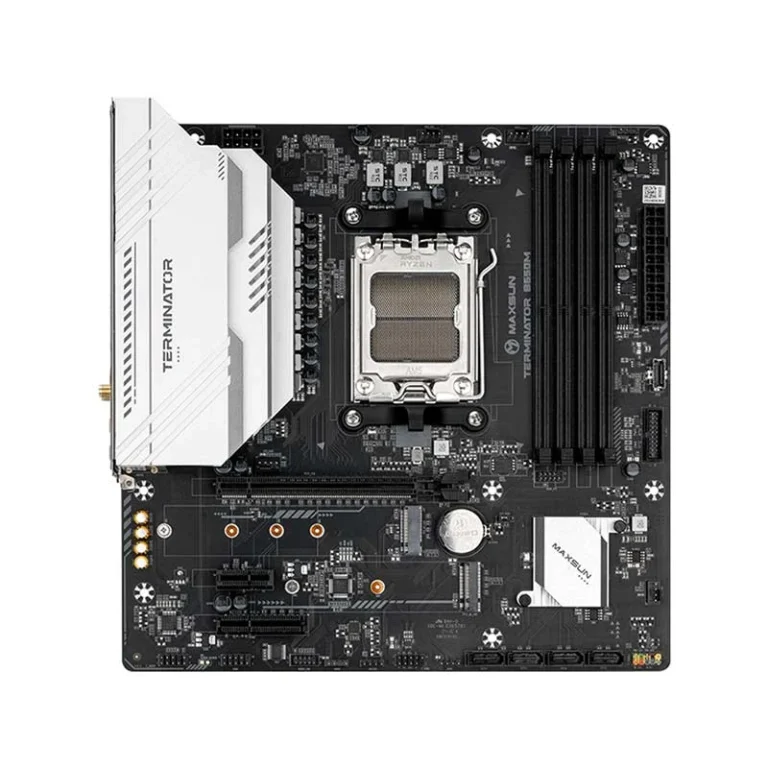 Maxsun Terminator B650M (Wi-Fi 6) DDR5 AMD AM5 Micro-ATX Motherboard with Wi-Fi 6, DDR5 and PCIe 5.0 support available at Tech Moon BD