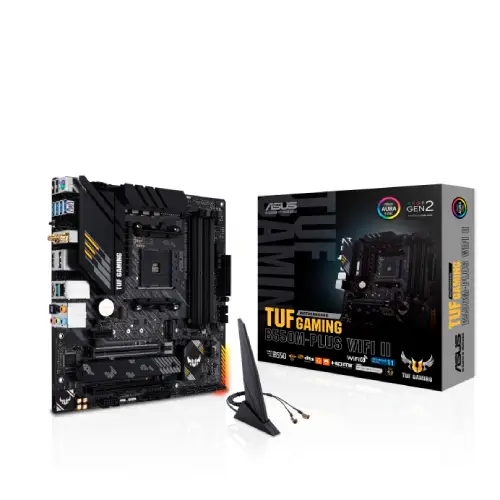 ASUS TUF GAMING B550M Plus WIFI II AM4 DDR4 Micro-ATX Motherboard with Wi-Fi 6 and 2.5Gb LAN available at Tech Moon BD