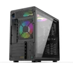 T-Wolf XPLENDER X5 BH ARGB Portable M-ATX Gaming Case with Tempered Glass Side Panel in Bangladesh
