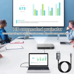 Type-C to HDMI Cable 4K Ultra HD USB-C to HDTV Adapter for MacBook Laptop Smartphone available at Tech Moon BD Bangladesh
