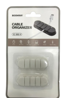 BOOMRAY CC-809-4 4 Slot Silicone Cable Organizer Clip for USB Type-C Charging Cables available at Tech Moon BD Bangladesh