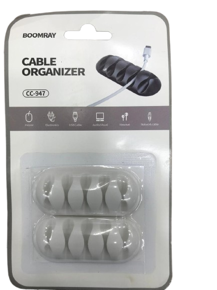 BOOMRAY CC-947 4 Slot Silicone Cable Organizer for USB Type-C Lightning and Charging Cables available at Tech Moon BD Bangladesh