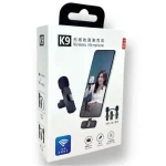 K9 Double Wireless Dual Lavalier Microphone with Noise Reduction for Android and iPhone available at Tech Moon BD Bangladesh