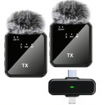 F15-2-2N1 Wireless Collar Microphone with Noise Reduction for iPhone and Android Smartphones available at Tech Moon BD Bangladesh
