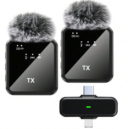F15-2-2N1 Wireless Collar Microphone with Noise Reduction for iPhone and Android Smartphones available at Tech Moon BD Bangladesh